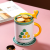 Cartoon Ceramic Cup Creative Dinosaur Mug Cute Student Water Bottle Good-looking for Couple Breakfast Milk Oatmeal Cup