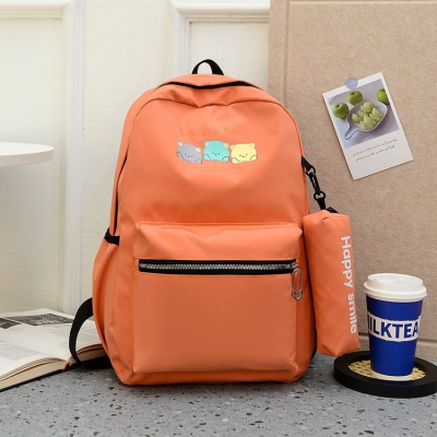 Partysu Schoolbag Female Ins Korean High School Primary School Student Junior High School Student Three to Grade Five, Grade Six Large Capacity Backpack