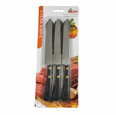 Foreign Trade Direct Sales Stainless Steel Steak Knife Household Steak-Cutting Tableware Steak Table Knife Suit Knife.