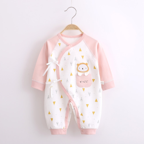 manufacturer baby jumpsuit baby romper monk clothing born baby pajamas boneless cotton four seasons