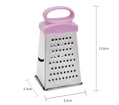 Foreign Trade Wholesale Stainless Steel Household Kitchen 5-Inch 4-Sided Grater Sharp Chopper Multifunctional Vegetable Grater Slicer