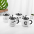 Creative Hand-Painted Panda Ceramic Cup Cute Cartoon Breakfast Cup Mug with Cover Spoon Couple Birthday Gift
