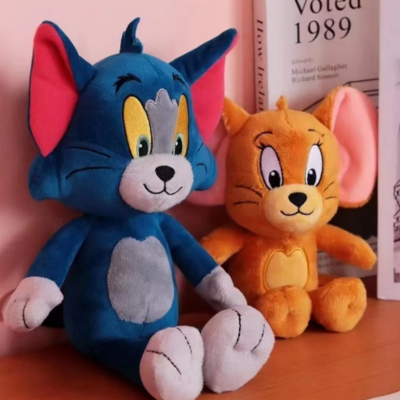 Wholesale Foreign Trade Cat and Mouse Plush Doll Tom and Jerry Talking Tom Cat Jerry Mouse Cartoon Doll