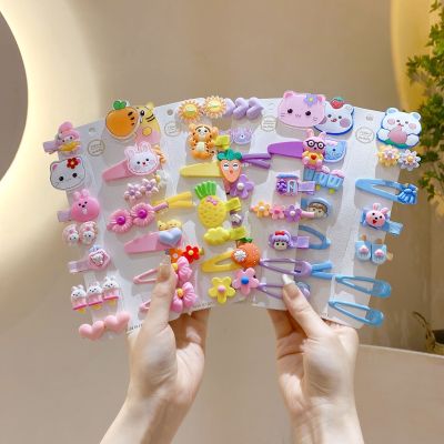 Korean Barrettes New Cartoon Hairpin Sets Bang Clip Little Girl Side Clip Cute BB Clip Hair Accessories Wholesale