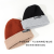 Korean Style Versatile Pile Heap Cap Ins Women's Letter Logo Solid Color Simple Beanie Hat Autumn and Winter Warm Trendy Double Bread Cap