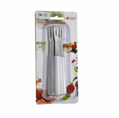 Foreign Trade Direct Sales Stainless Steel Fruit Fork Two Teeth Fruit Fork Moon Cake Fork Dessert Fork Fruit Fork Cheese Fork