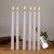 Warm White Remote Control Electronic Candle Led Remote Control Long Brush Holder Pole Candle Halloween Christmas Long Candle Cross-Border Supply Hot Sale