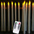 Warm White Remote Control Electronic Candle Led Remote Control Long Brush Holder Pole Candle Halloween Christmas Long Candle Cross-Border Supply Hot Sale