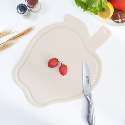 Creative Chopping Board Baby Food Supplement Small Cutting Board Extra Thick Band Waterproof Groove Hanging Cutting Board Fruit Chopping Board Direct Sales