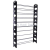 Factory Wholesale Easy To Install Hot Sale 50 Pairs Easy To Install  Stackable Plastic Shoe Rack With 10 Tiers