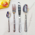 Stainless Steel Small round Head Great Wall Grid Knife, Fork and Spoon