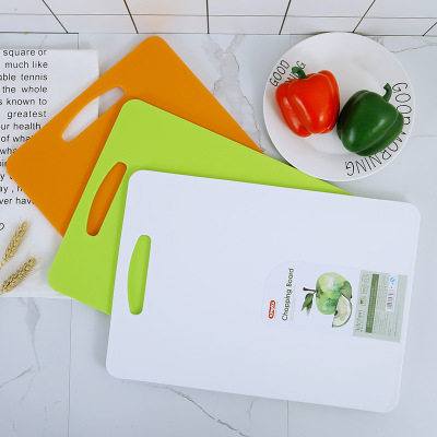Large Thickened Cutting Board Kitchen Household Vegetable Cutting Fruit Chopping Board Multi-Color Baby Food Supplement Classification Cutting Board Portable