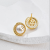 Exquisite Copper Zirconium Plated Real Gold New High Quality Earrings Vintage Jeremy