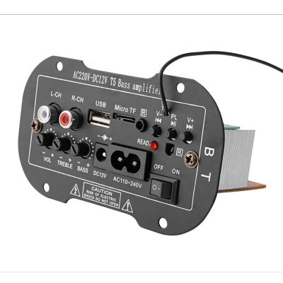 Subwoofer Amplifier Audio Board 12V 220V Power Amplifiers Car Amp USB TF FM Decoding 5-6 Inch Subwoofer DIY