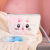 Cross-Border Hot Cat Cute Rabbit Plush Cosmetic Bag Gradient Color Portable Toiletry Bag Business Trip Lipstick Storage Bag