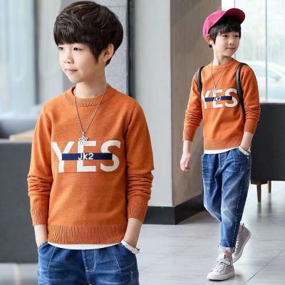  Kids' Sweater Children's Children's Sweater Knitwear Korean Style Boys' Sweater Stock Stall Foreign Trade Wholesale