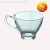 Glass Teacup Cup Saucer 200ml