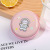 Creative round Tinplate Coin Purse Mini Cartoon Zipper USB Cable Storage Bag Earphone Keychain Small Wallet