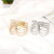 Factory Hot Sale Light Luxury Curtain Bandage Metal Spring Hollow Leaves Curtain Buckle Punch-Free Household Curtain Clip