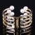 SOURCE Factory Wholesale European and American Fashion & Trend Metal Irregular Eight Pearls Graceful Personality Bracelet