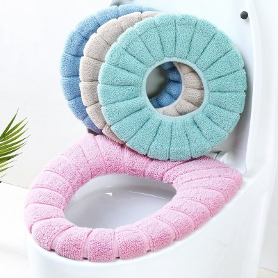 Elastic Thickened Toilet Washer O-Type U-Type V-Type Universal Seat Cushions Washable Toilet Pad Autumn and Winter Toilet Seat Cover