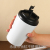 Simple 304 Stainless Steel Coffee Cup Double-Layer Vacuum Heat and Cold Insulation Tumbler Portable Compact in-Car Thermos