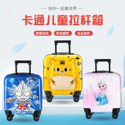 Factory Wholesale 2022 New Children's Trolley Case Cartoon Animation Primary School Student Luggage Universal Wheel Suitcase