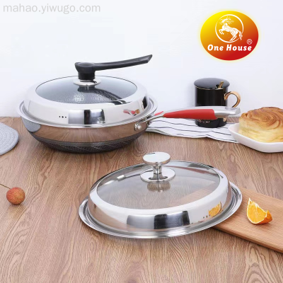 Kitchen Stainless Steel Frying Pan