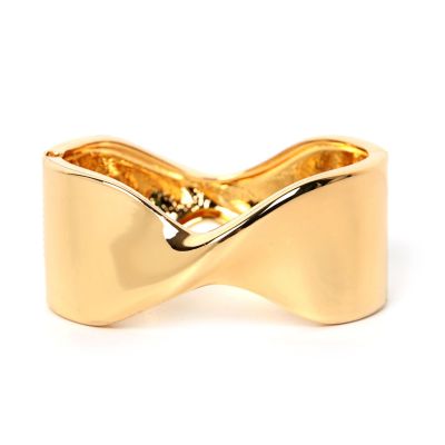 Wish Hot-Selling Supply European and American Popular Simplicity Style Bow Bright Wide-Brimmed Bracelet Christmas Gift Wholesale