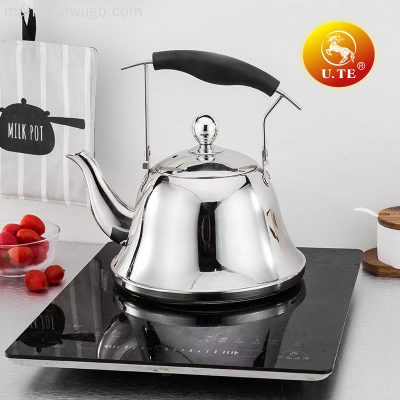 Thickened Stainless Steel Teapot Electric Ceramic Magnetic Furnace with Strainer Open Flame Tea Brewing Pot