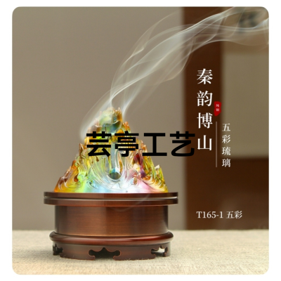 -- Copper Stove · [Qin Yun Boshan Colorful Glaze]]
Model: T165-1
Material: Glass Copper
Ruler