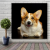 Dogs and Cats Decorative Painting Half Painted Oil Painting Home Painting Animal Hanging Painting Living Room Decorative Crafts Cloth Painting Photo Frame