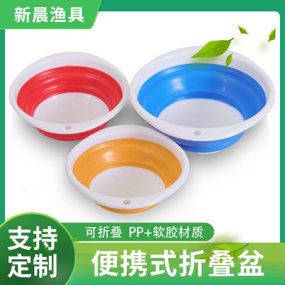 Fishing Bait Box Three-Piece Non-Stick Bait Bowl Portable Foldable Bait Plate Mix Material Box Opening Fishing Gear