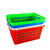 Large Turnover Basket Thick Rectangular Plastic Basket Turnover Bag Stackable Vegetable Basket Plastic Turnover Turnover Basket