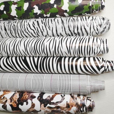 Zhengkai Camouflage Leather Zebra Pattern Sofa Bag Pu Vintage British Plaid Imitation Cotton Velvet Artificial Leather