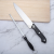 ABA9-2PC Knives Two-Piece Set Kitchen Chef Knife Gadget Set Kitchen Chef Knife Sharpening Steel Sharpener