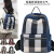 Plaid Backpack Waterproof Student Backpack European and American Women's Bag Portable Nylon Multi-Layer Travel Bag