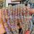 High temperature plating color light crystal ornament accessories round beads