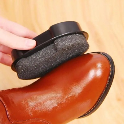 Fantastic Shoes Cleaning Product Household Leather Shoes Special Multi-Functional Maintenance Brightening Double-Sided Spong Mop Shoe Wax Colorless Universal Shoe-Brush