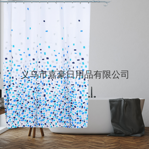 hot sale amazon bathroom waterproof door curtain shower curtain mildew-resistant plastic new thickened polyester