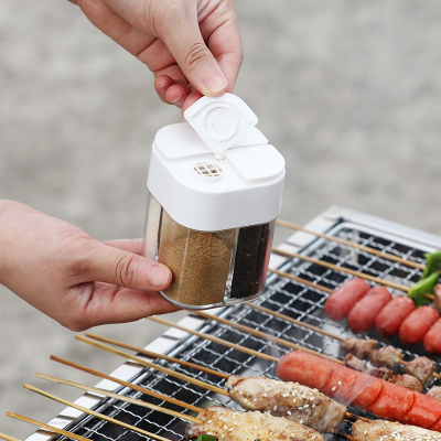 Four-in-One Flip Transparent Seasoning Containers