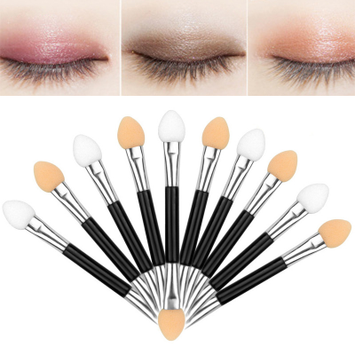 7.5CM Latex Sponge Nail Powder Glitter Pigment Brush Stick Double-Ended Eyeshadow Applicator Brush 