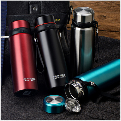 Large Capacity Kettle Vacuum Double-Layerd Stainless Steel Insulation Mug Outdoor Portable Sling Sports Cup Gift Cup