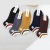 2022 New Spring and Summer Contrast Color Low-Top Combed Cotton Men's Double-Stitched Socks Low Top Shallow Mouth Sports Boat Socks Factory Wholesale