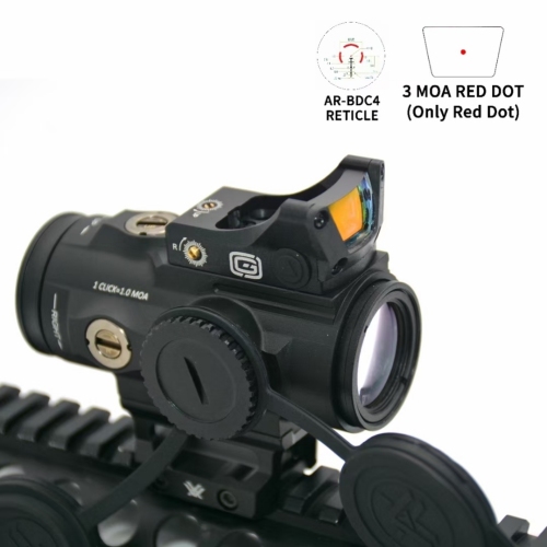 Spitfire 5x + M1 Combination Telescopic Sight 5 Times Magnification Prism System with 1 Times Red Dot