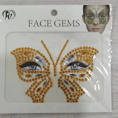 Masquerade Decorative Sticker Butterfly Diamond Sticker