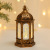 Cross-Border New Arrival Castle Storm Lantern Christmas Old Snowman Decoration Simulation Led Candlestick Scene Layout Gift