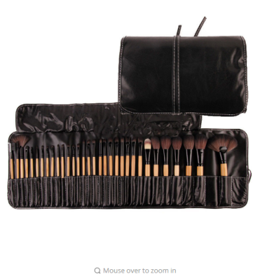 32Pcs professional classic style wooden handle make up brushes set