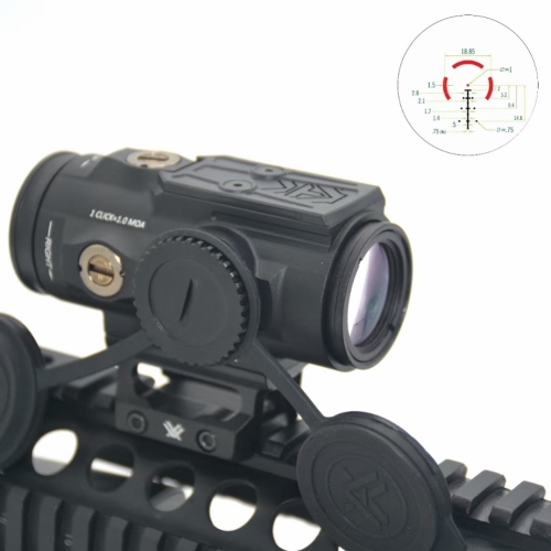 New Spitfire 5x Anti-Seismic Waterproof Iris Adjustable Special Differentiation Speed Sight 5 Times Telescopic Sight
