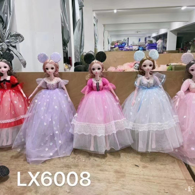 70cm Barbie Doll Singing Music Jointed Doll Ears Blink Gauze Skirt Girl Toy Gift Set